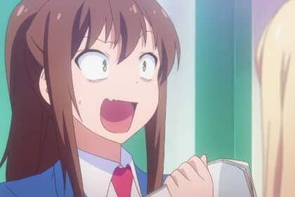 Surprised anime girl